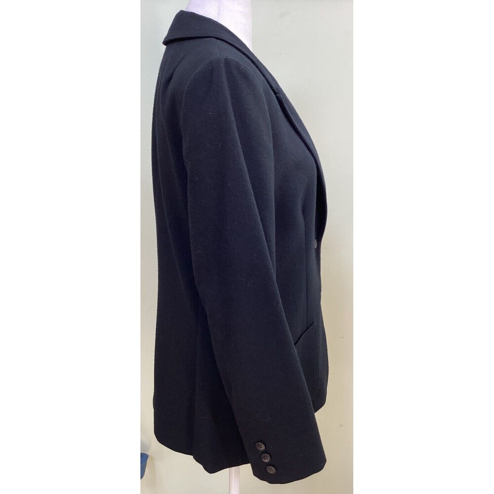 Pendleton Size 12 Black Lined Two-Button Long Sle… - image 7